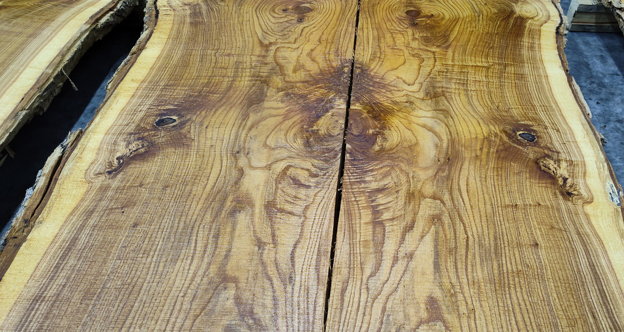 8/4 Bookmatched Ash Live Edge Slabs -4758 AB