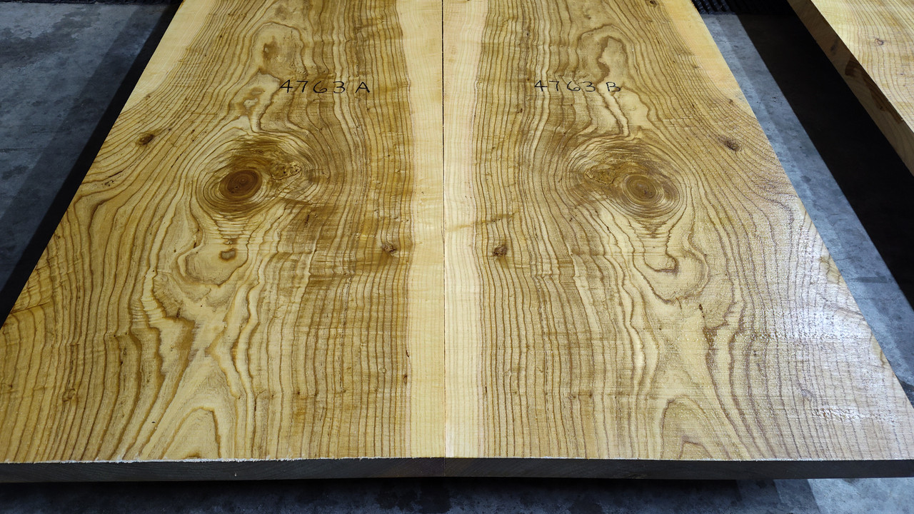 10/4 Bookmatched Ash Live Edge Slabs -4763 AB