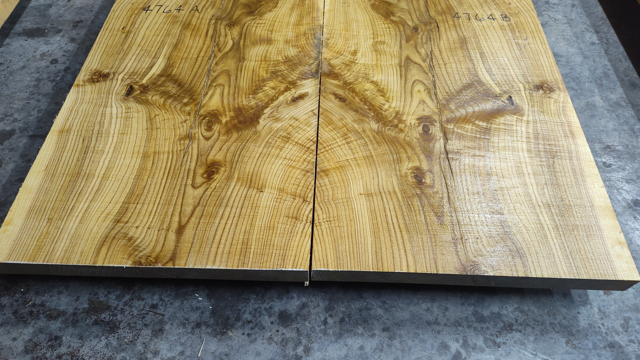 10/4 Bookmatched Ash Live Edge Slabs -4764 AB
