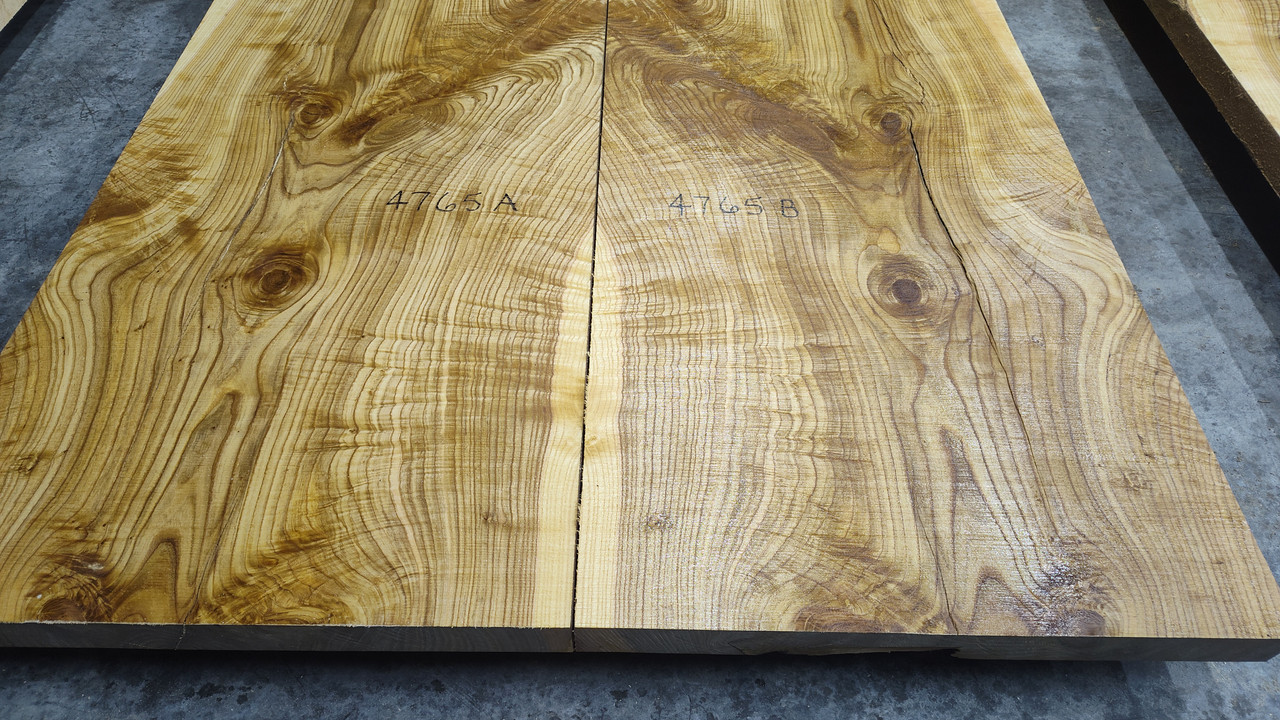 10/4 Bookmatched Ash Live Edge Slabs -4765 AB