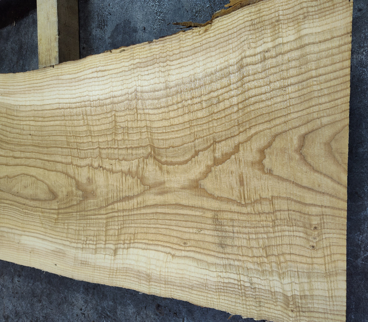 8/4 Ash Live Edge Slab -4684