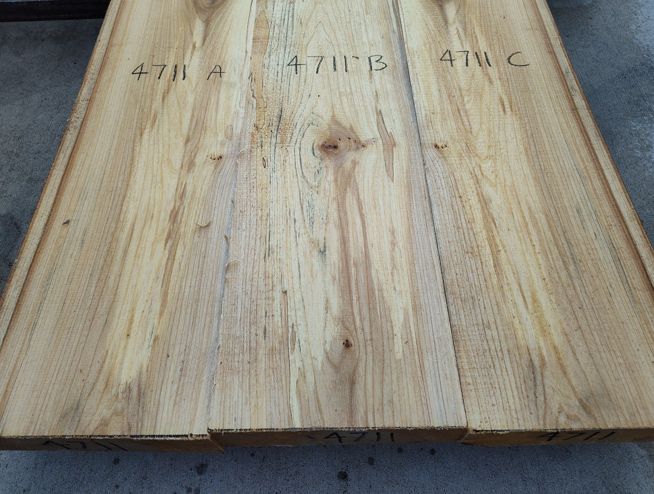 8/4 Red Elm Live Edge Slab Set - 4711