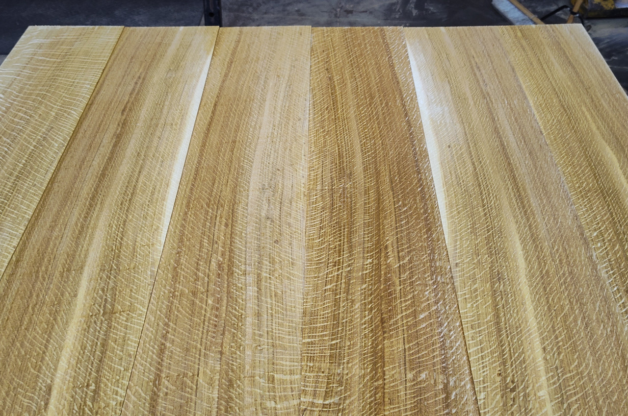 Bookmatched Quarter-sawn White Oak  Table Top Set - 4890