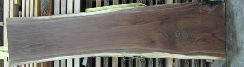 12/4 Walnut Live Edge Slab - 1276