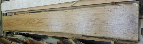 8/4 Red Oak Live Edge Slab - 1713