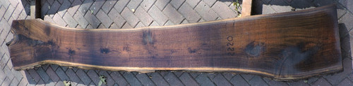 8/4 Walnut Live Edge Slab - 2220