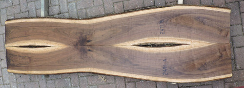 8/4 Bookmatched Walnut Live Edge slab- 2471 AB