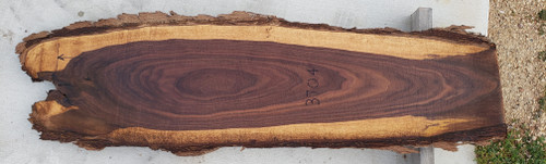 8/4 Walnut Live Edge Slab - 3704