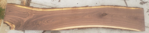 8/4 Walnut Live Edge Slab - 3505