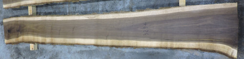 8/4 Walnut Live Edge Slab - 3294