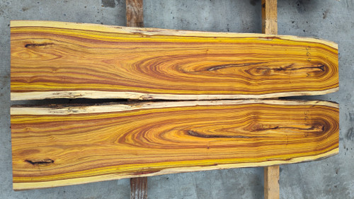 5/4 Canarywood Live Edge Slab 569