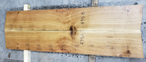 8/4 Bookmatched White Oak  Slab set - 495 AB