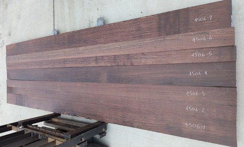 8/4 Bookmatched Quartersawn Wenge surfaced table top set 4506