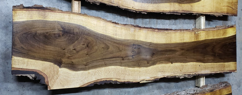 12/4 Walnut Live Edge Slab 4286
