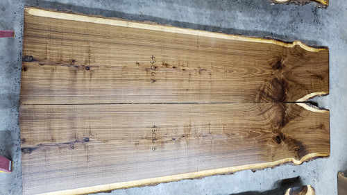10/4 Bookmatched Walnut Live Edge Slab 4306 AB