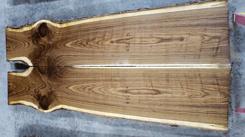 10/4 Bookmatched Walnut Live Edge Slab 4307 AB
