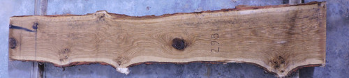 8/4 White Oak Live Edge Slab 2981