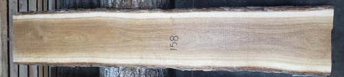 4/4 White Oak Live Edge Slab - 158