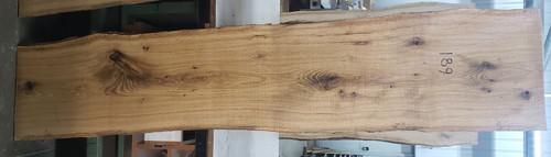 4/4 White Oak Live Edge Slab - 189