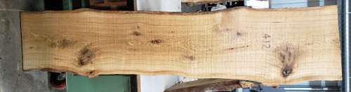 4/4 White Oak Live Edge Slab - 412