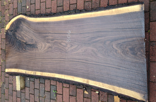 12/4 Walnut Live Edge Slab 806
