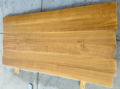 8/4 Bookmatched Quarter-sawn White Oak  Table Top Set - 4863