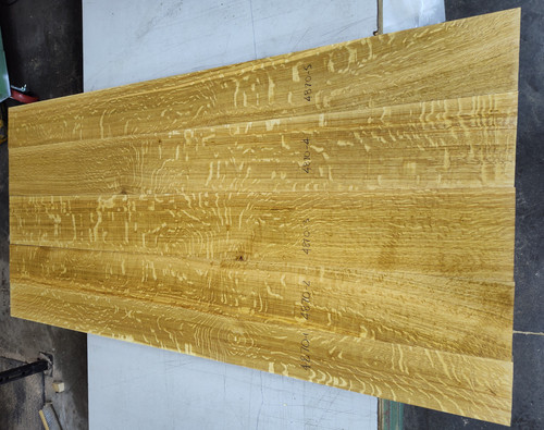 Bookmatched Quarter-sawn White Oak  Table Top Set - 4870