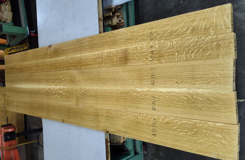 Bookmatched Quarter-sawn White Oak  Table Top Set - 4871
