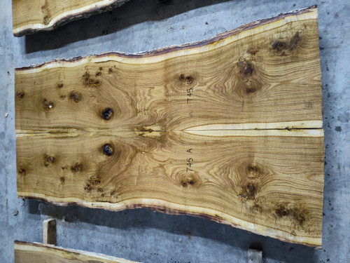 10/4 Bookmatched White Oak Live Edge Slab -745 AB