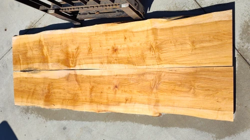 8/4 Bookmatched Maple Live Edge Slabs 4913 AB