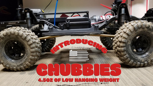 Axial SCX10ii 12.3" (313mm) Delrin / Chubby combo kit - Straight