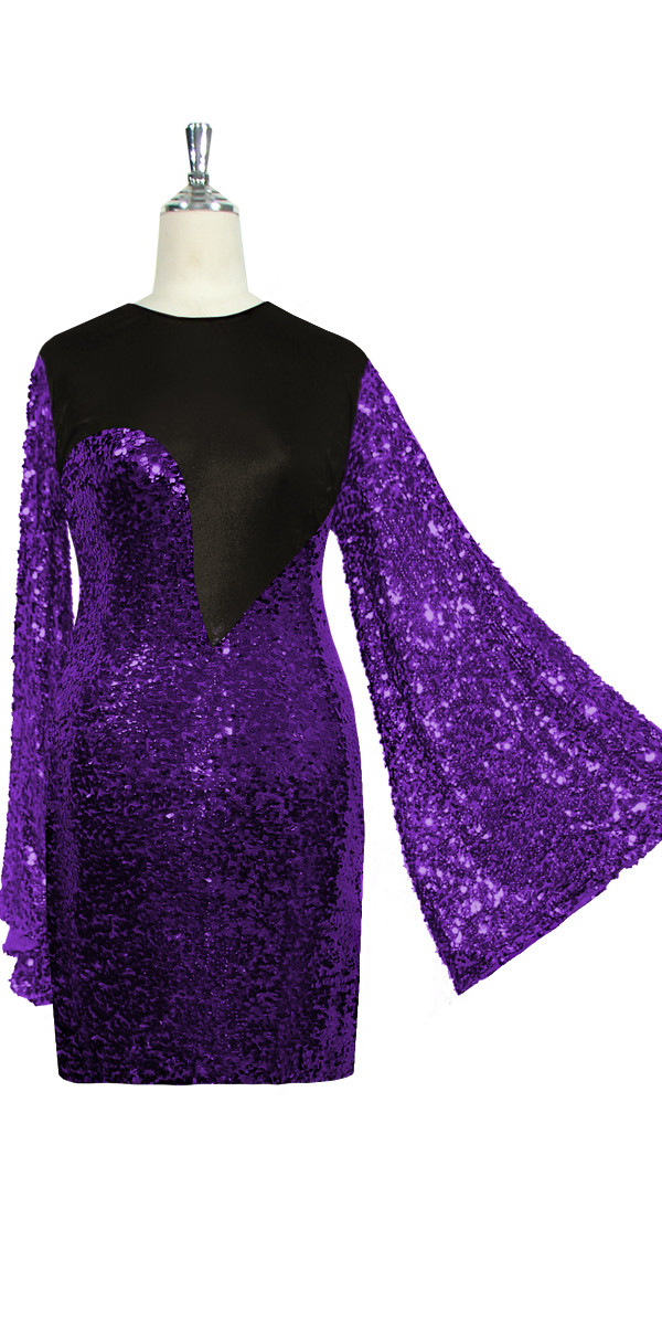 Purple Sequin Spangles Fabric 