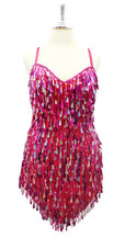 In-Stock Short Handmade Hologram Fuchsia and Silver Tear Shape Sequin Dress

SIZE: US 08 / UK 10 / EUR 40 (Measurements are shown as inches)
BUST: 40
WAIST: 30
HIPS: 40
G: 17 (mid top of shoulder to waist)
SL1 Length: 11
SL2 Length: 16