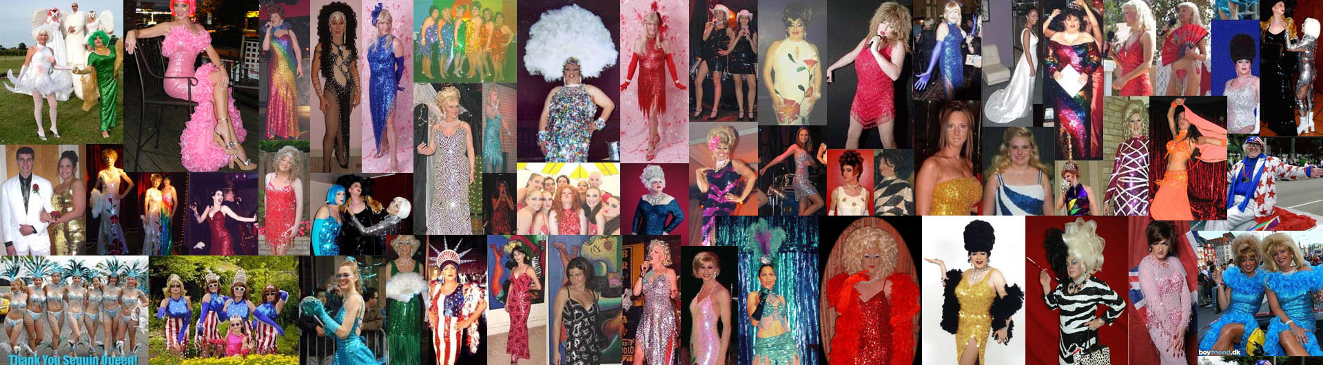 Dragqueens and Transvestites wearing gowns and dresses made by SequinQueen Dragqueens and Transvestites wearing gowns and dresses made by SequinQueen