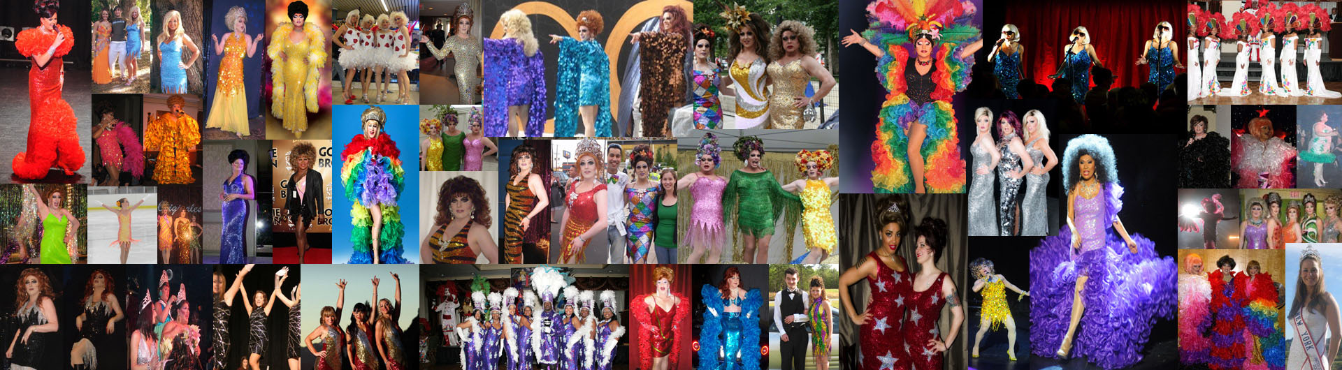 Beautiful sequin dresses made by SequinQueen and being worn by performers on stage Beautiful sequin dresses made by SequinQueen and being worn by performers on stage