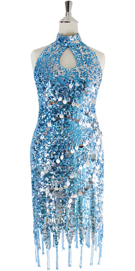 blue sequin fringe dress Alexis Sequin-Fringe Strap Mini Dress – Tadashi Shoji Official Online  Boutique