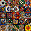 Mexican relief tile pattern mix
