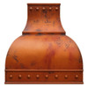 Customizable copper range hood - front view
