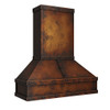Apartment size copper range hood