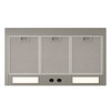 Ventilation insert option for 48-inch custom hammered copper range hood