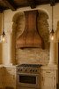 Luxury colonial style kitchen 42-inch copper range hood