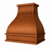 Tuscan under-cabinet copper range hood - angle view
