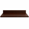Handcrafted hammered copper kitchen countertop with backsplash and dark coffee patina on white background