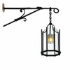 Hand-forged-exterior-wall-lamp-hanging-lantern