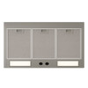 Optional ventilation insert for hammered copper range hood with fan, lights, and filters