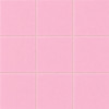 Mexican talavera tiles in light pink for elegant interior spaces arranged as a 3x3 handcrafted tile set