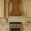 High-End Copper Range Hood in a traditional kitchen 