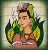 Talavera tile mural Frida Kahlo