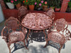 rustic garden dining set owl lifestyle image