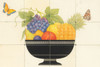 Mexican tile mural fruit bowl